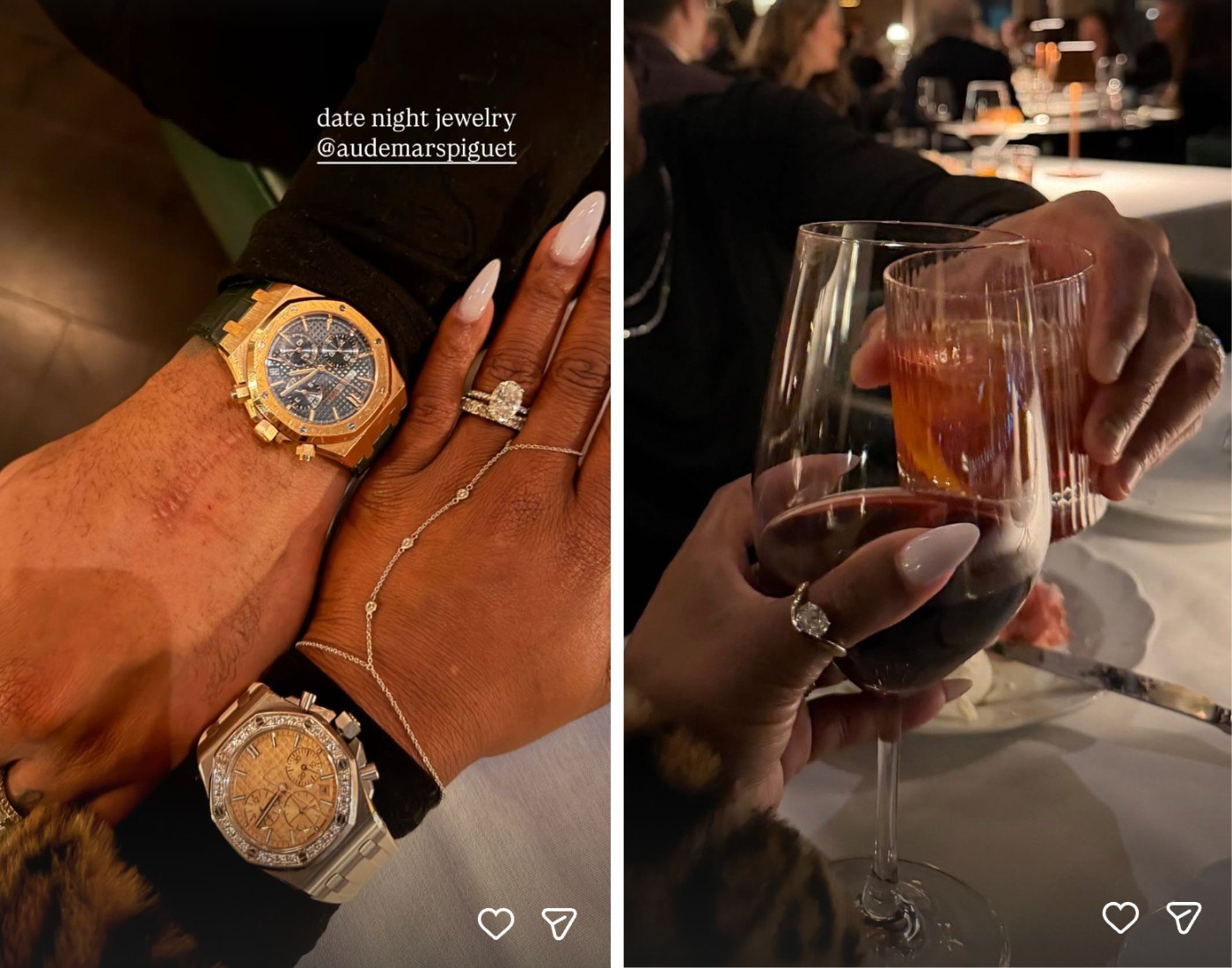 Simone Biles and Jonathan Owens on a date night