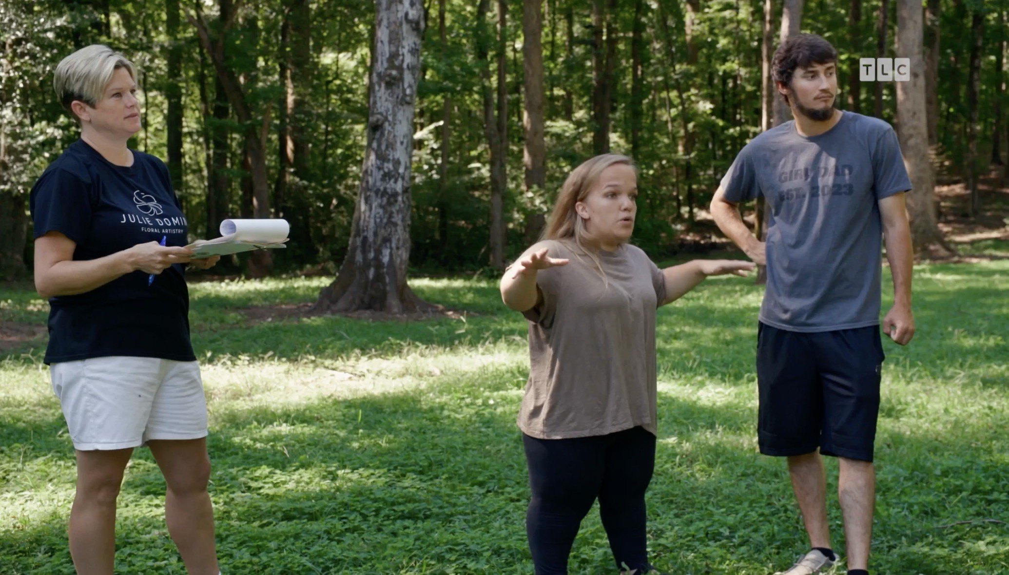 Liz confirms that the backyard reception tent is "where most of the people are going to be for that night.”