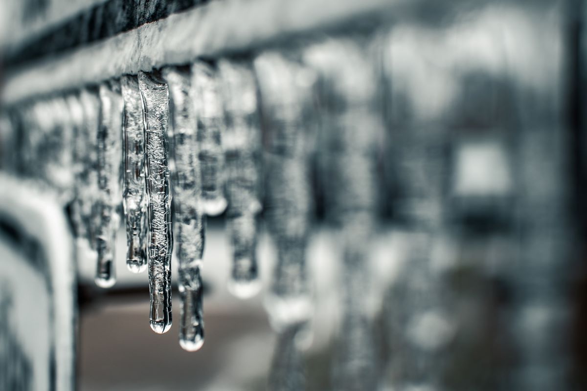 icicles on a house