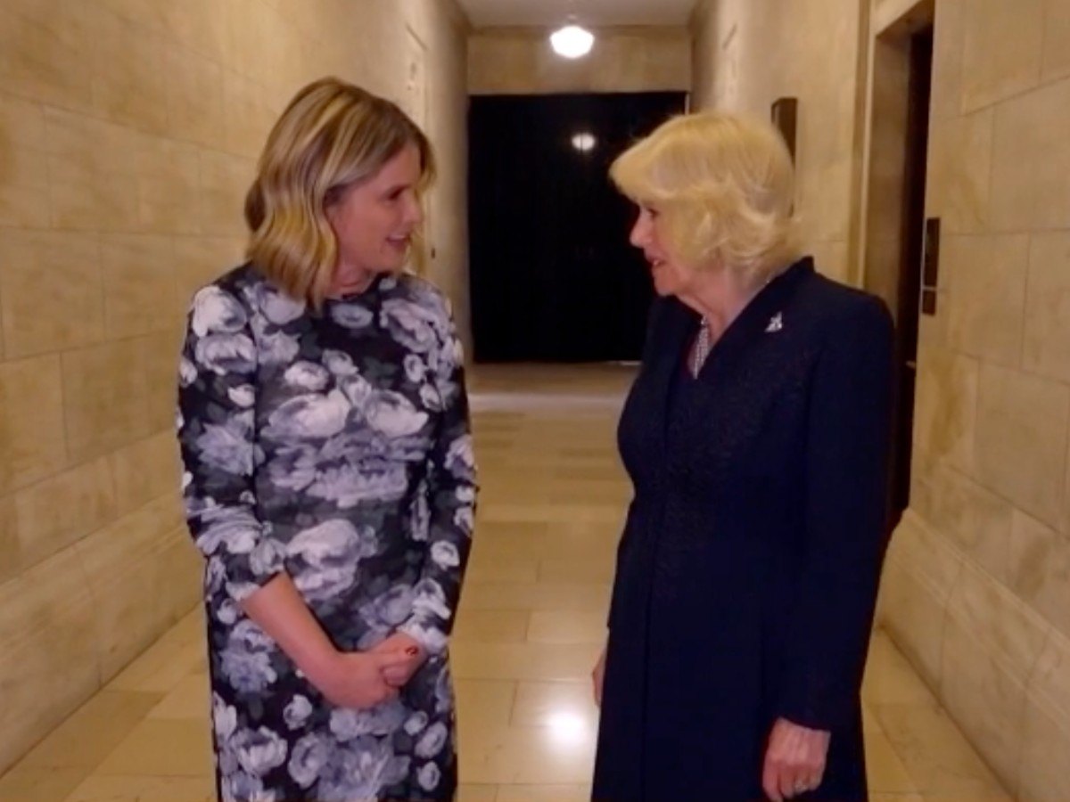 Jenna Bush Hager interviews Queen Camilla during the royals' official U.S. tour