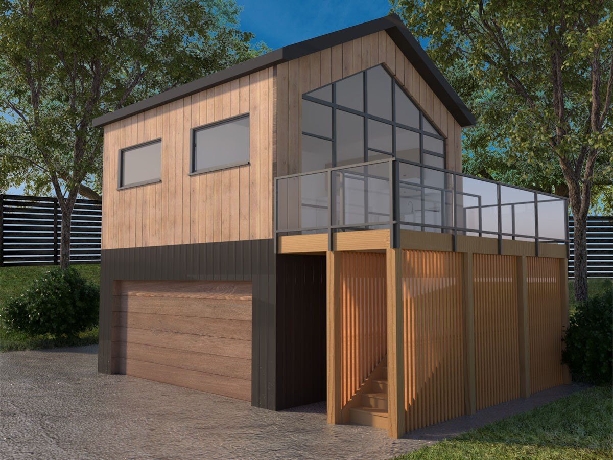 tiny home above garage in NYC