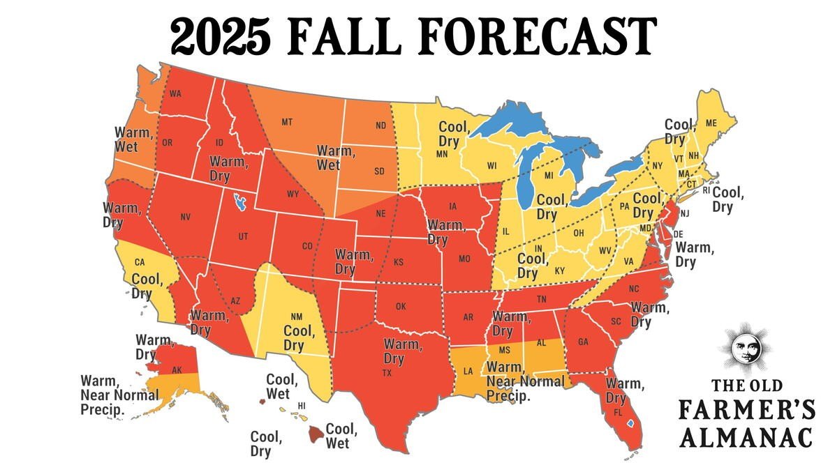 the old farmer's almanac 2025 fall forecast