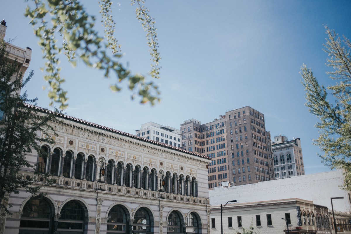 view of downtown birmingham buildings