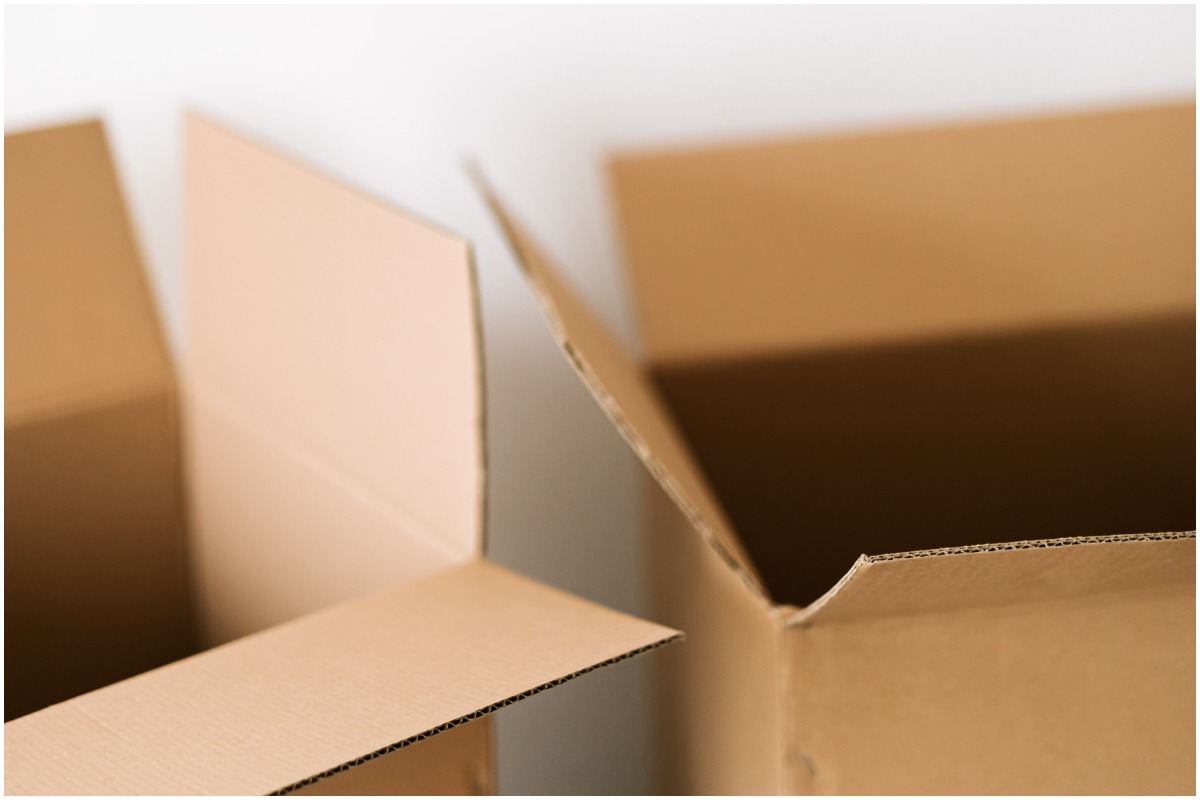 cardboard moving boxes