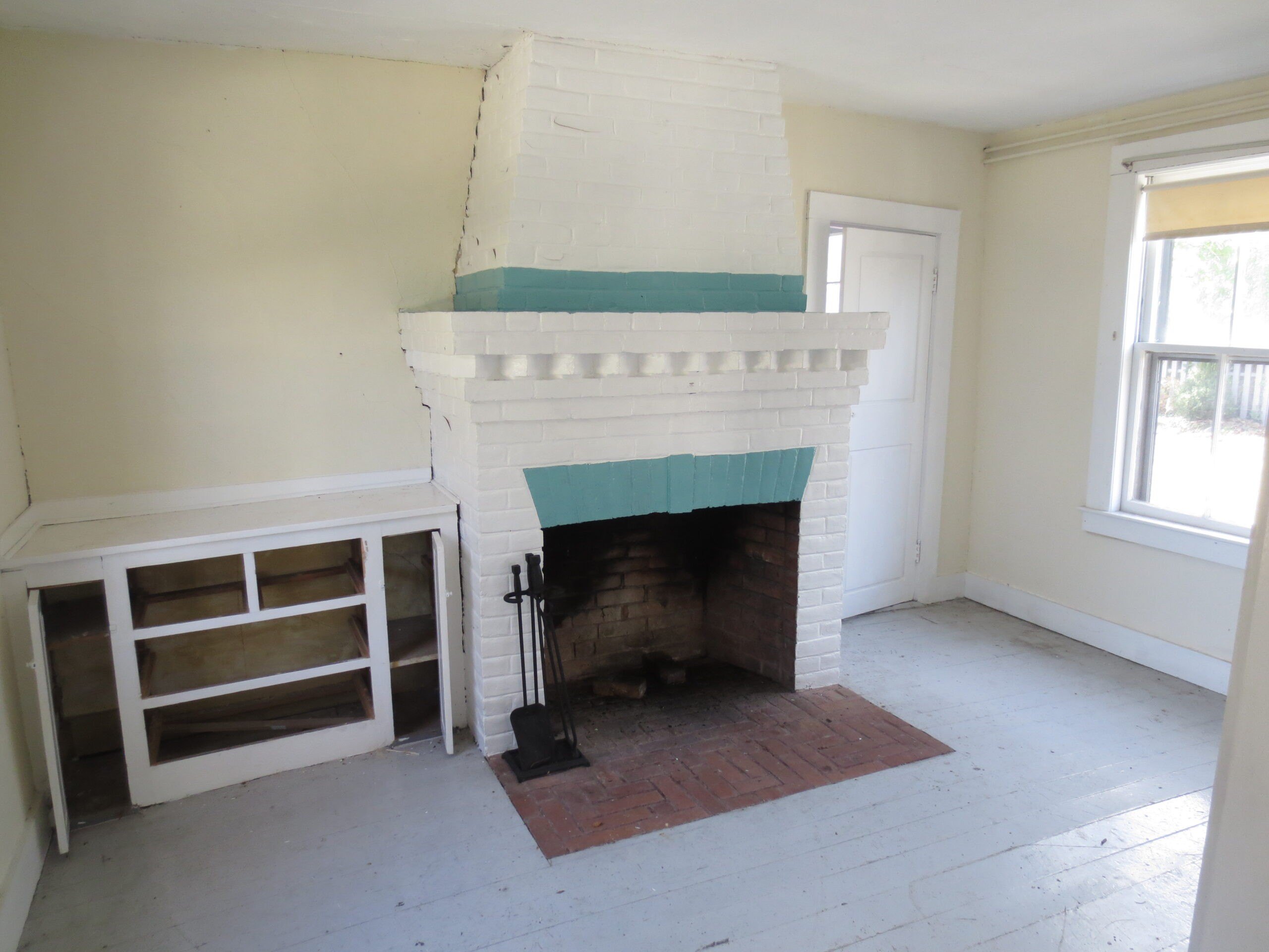 The existing fireplace was cute, but not stable or functional.