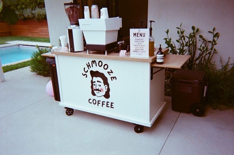 Coffee cart at baby rave