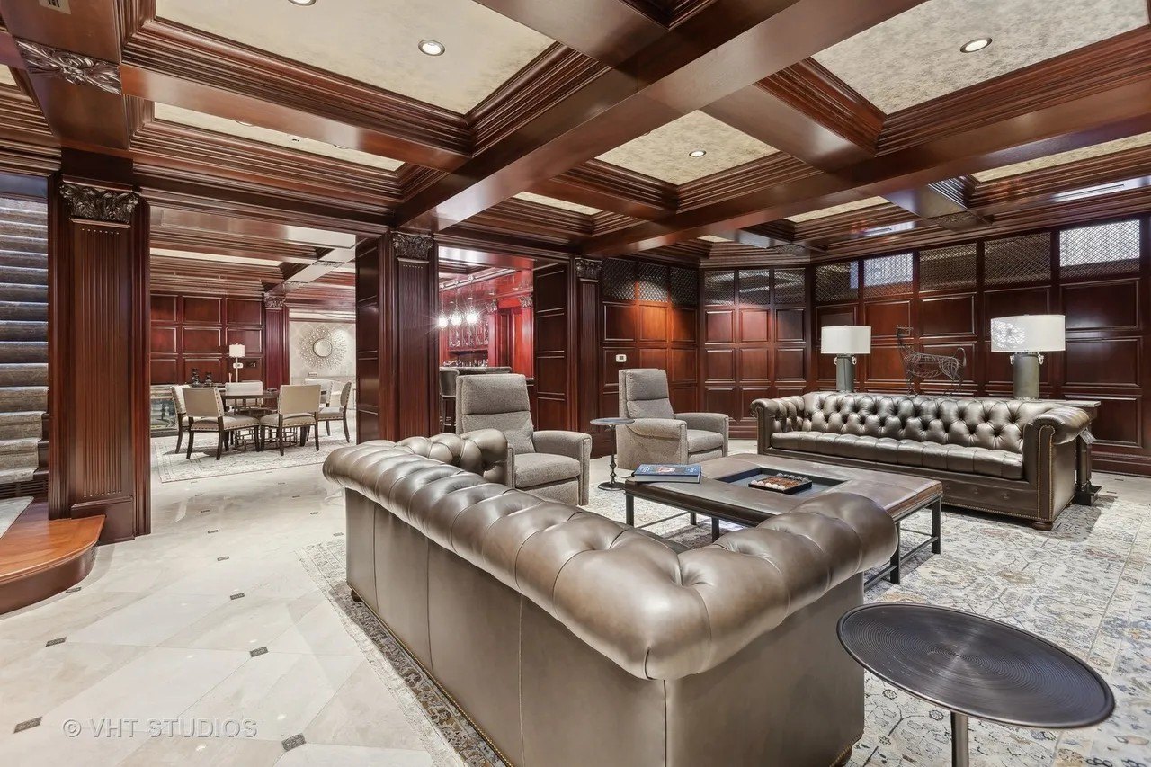 There are comfy yet regal lounges on every level.