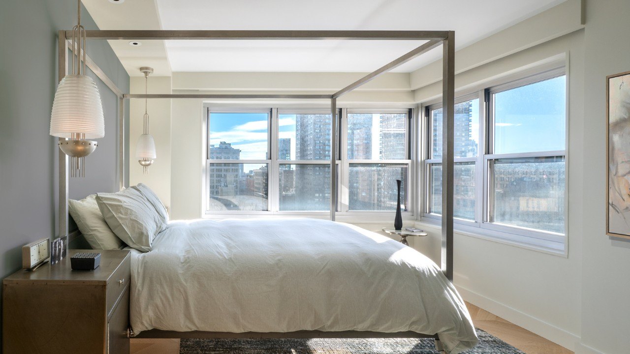 Sunday home trend in a master bedroom.