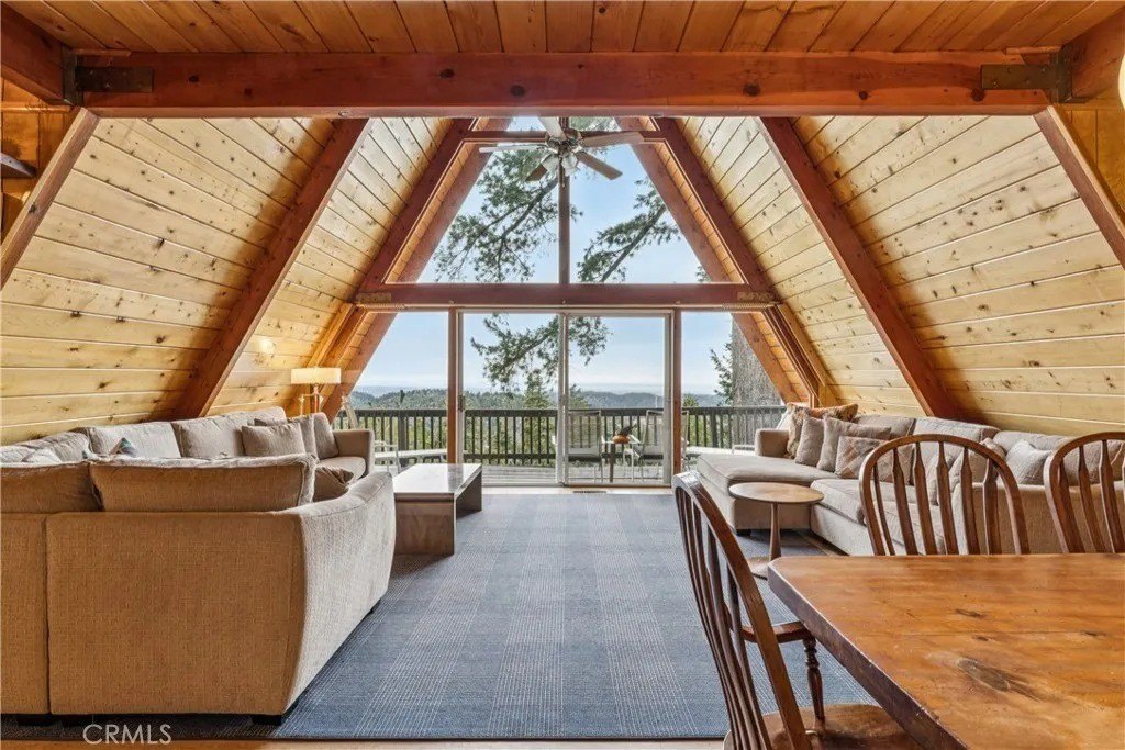 A-frame in Crestline, CA, on sale for $669,000