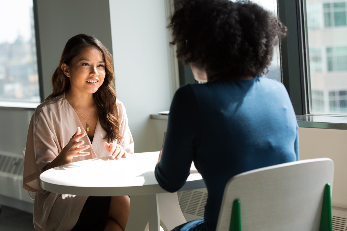 two people discussing cosigner for apartment