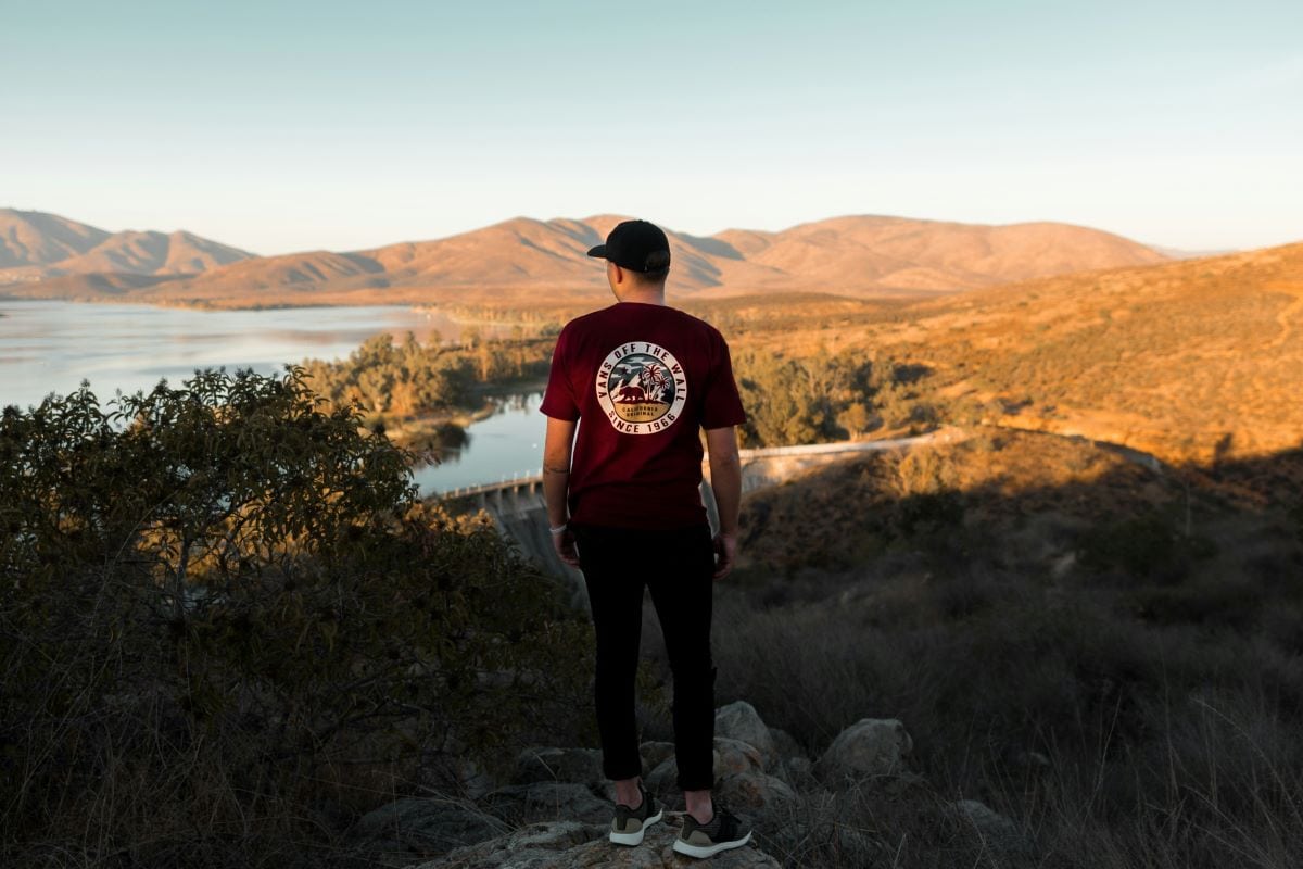 person standing on a rock in chula vista