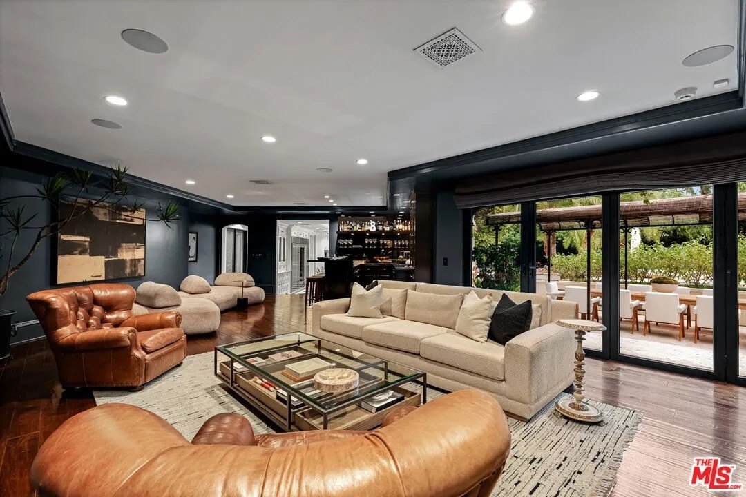 Chris Jenner's staged family room