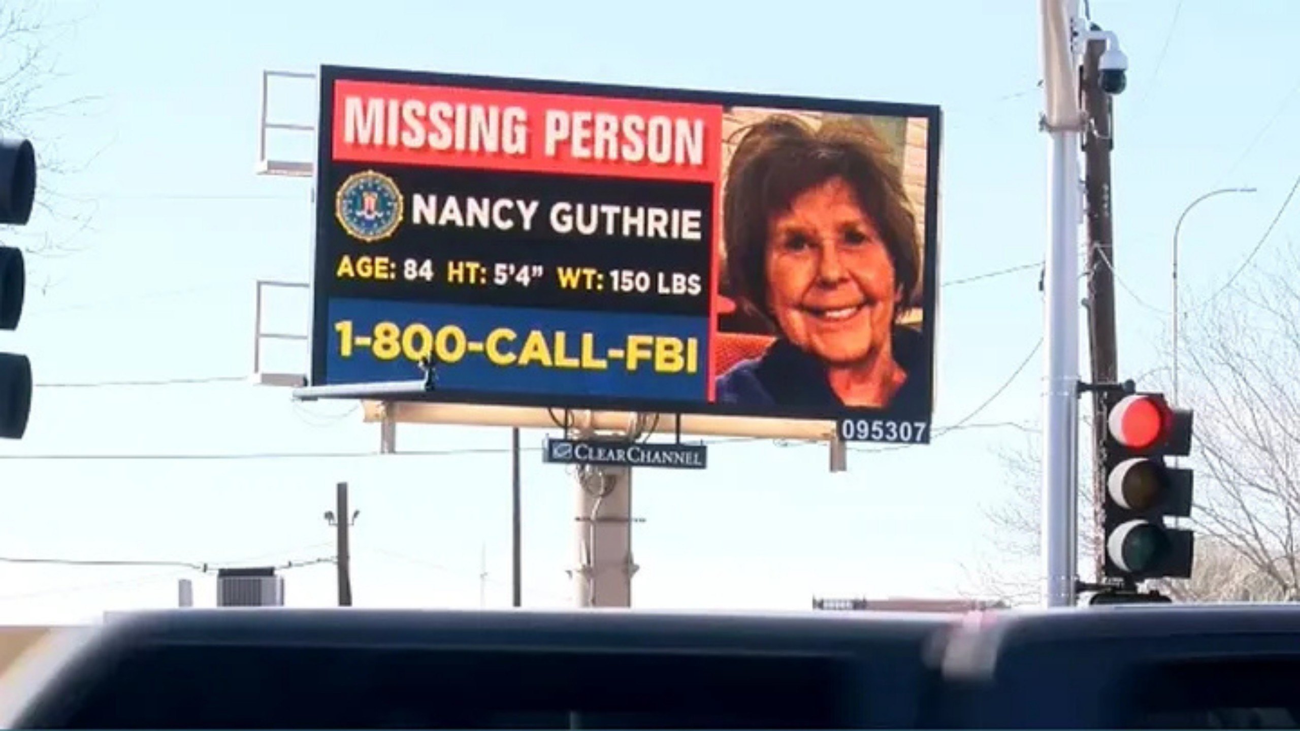 Nancy Guthrie missing person billboard