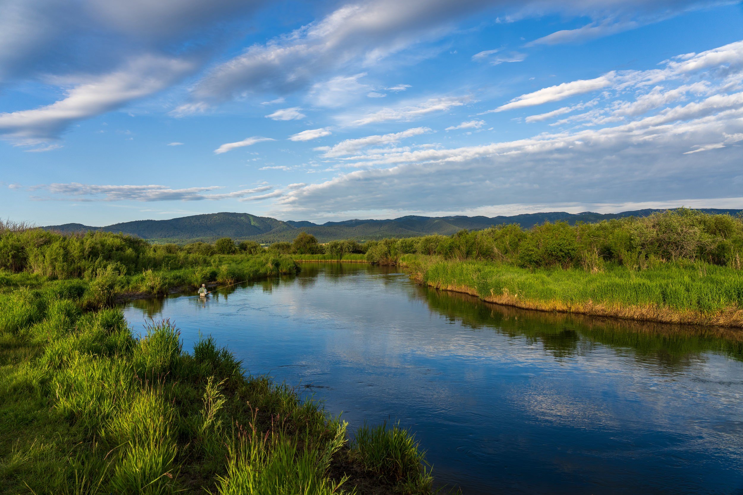 A river seen in Teton Valley, ID