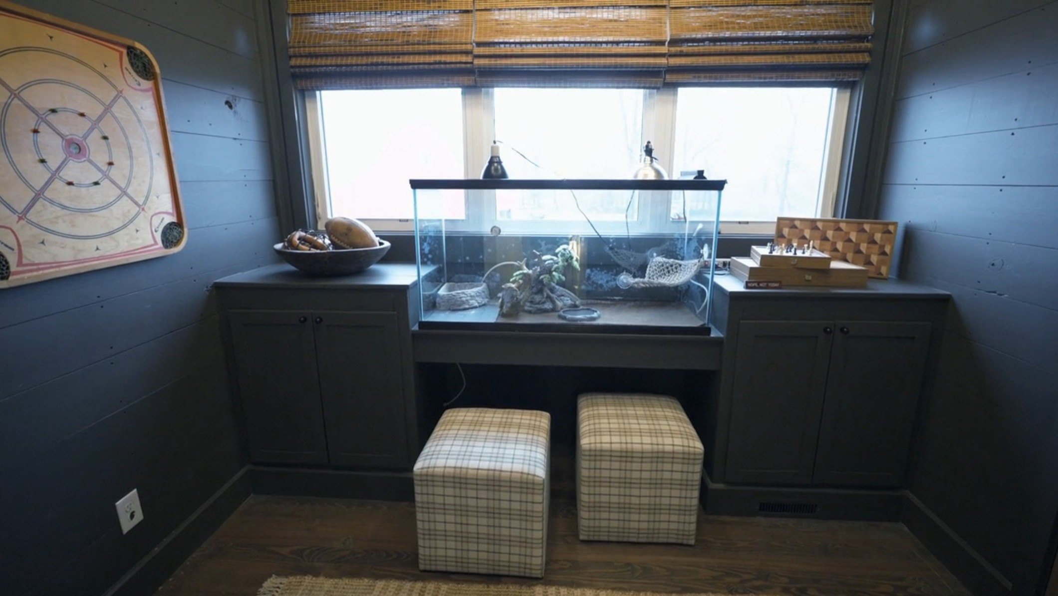 Giving eldest sons Nathan and Ben separate rooms and a shared hangout space was a priority.