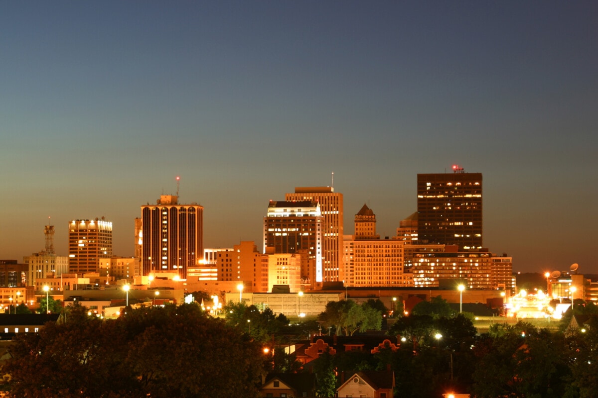 dayton ohio cityscape from a distance