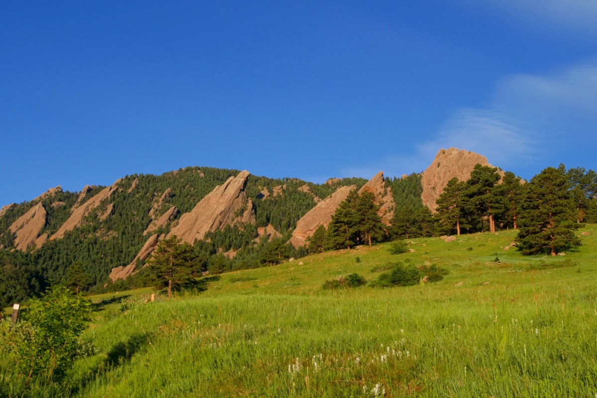 mountains in one of the cities near denver