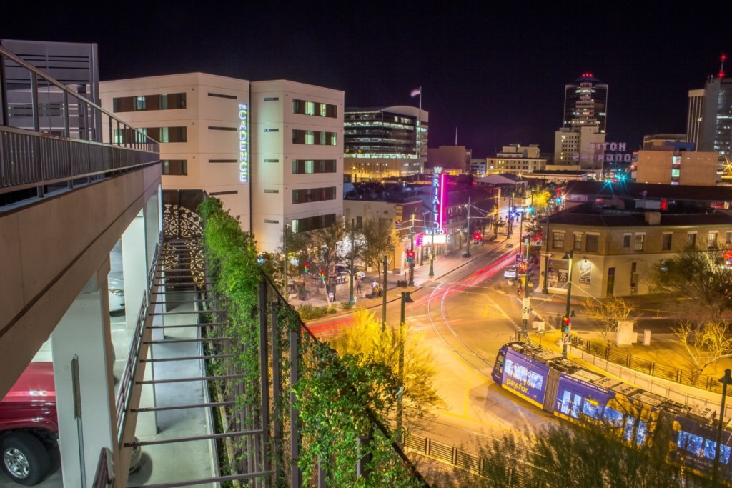 downtown tucson at night