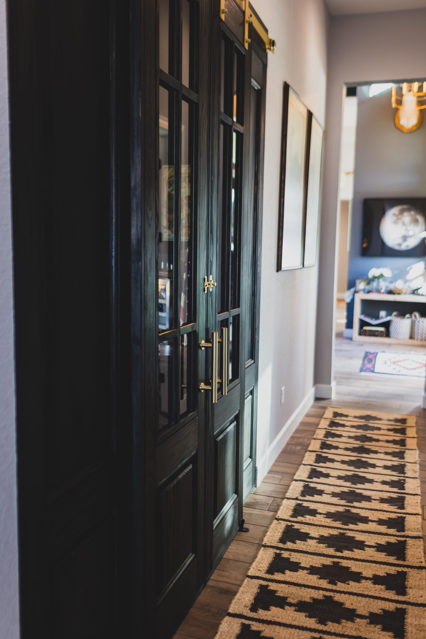 Wolfe describes the man cave entry as having "really killer doors."