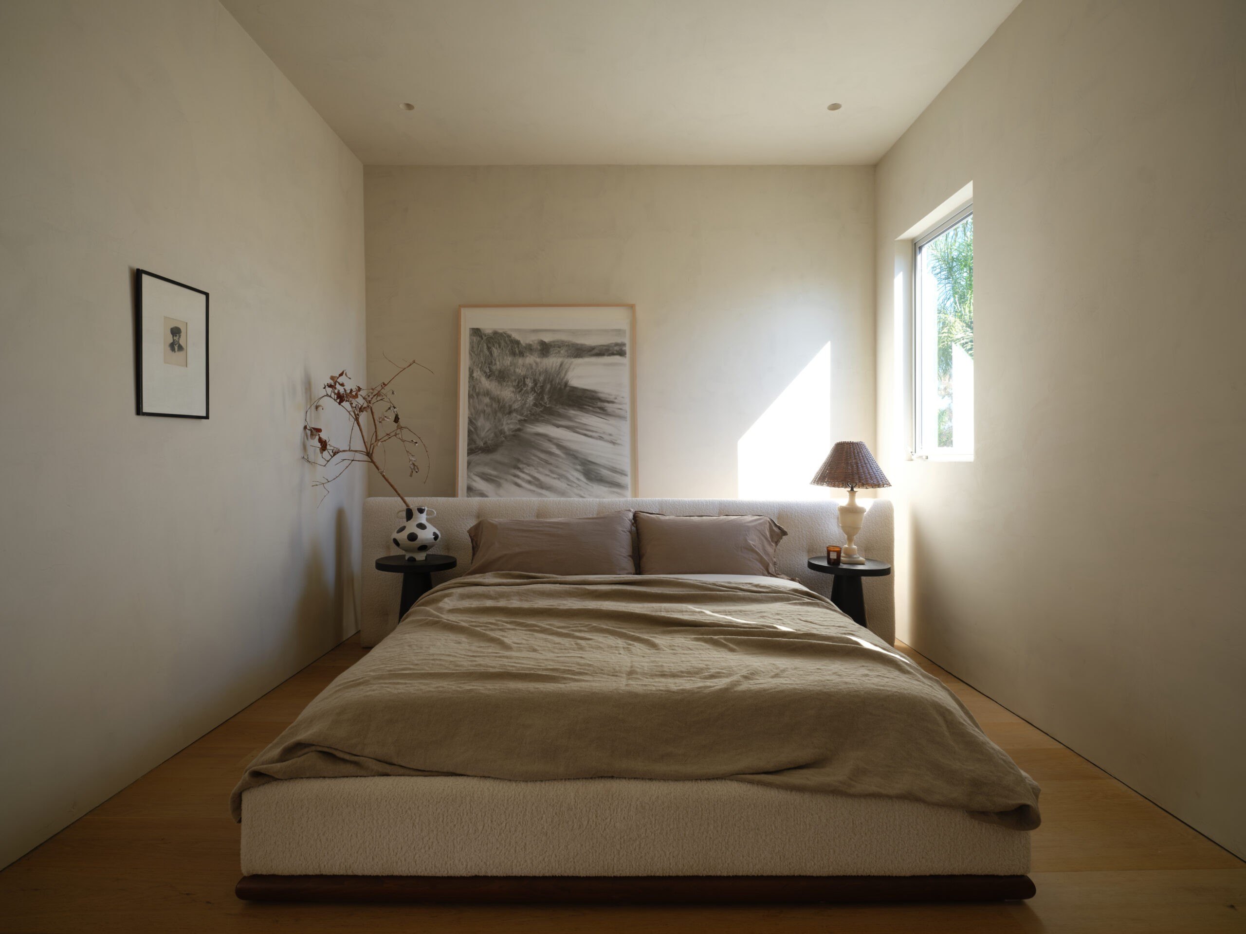 Bedroom in HGTV Star Leanne Ford and Buck Mason Erik Ford Venice home