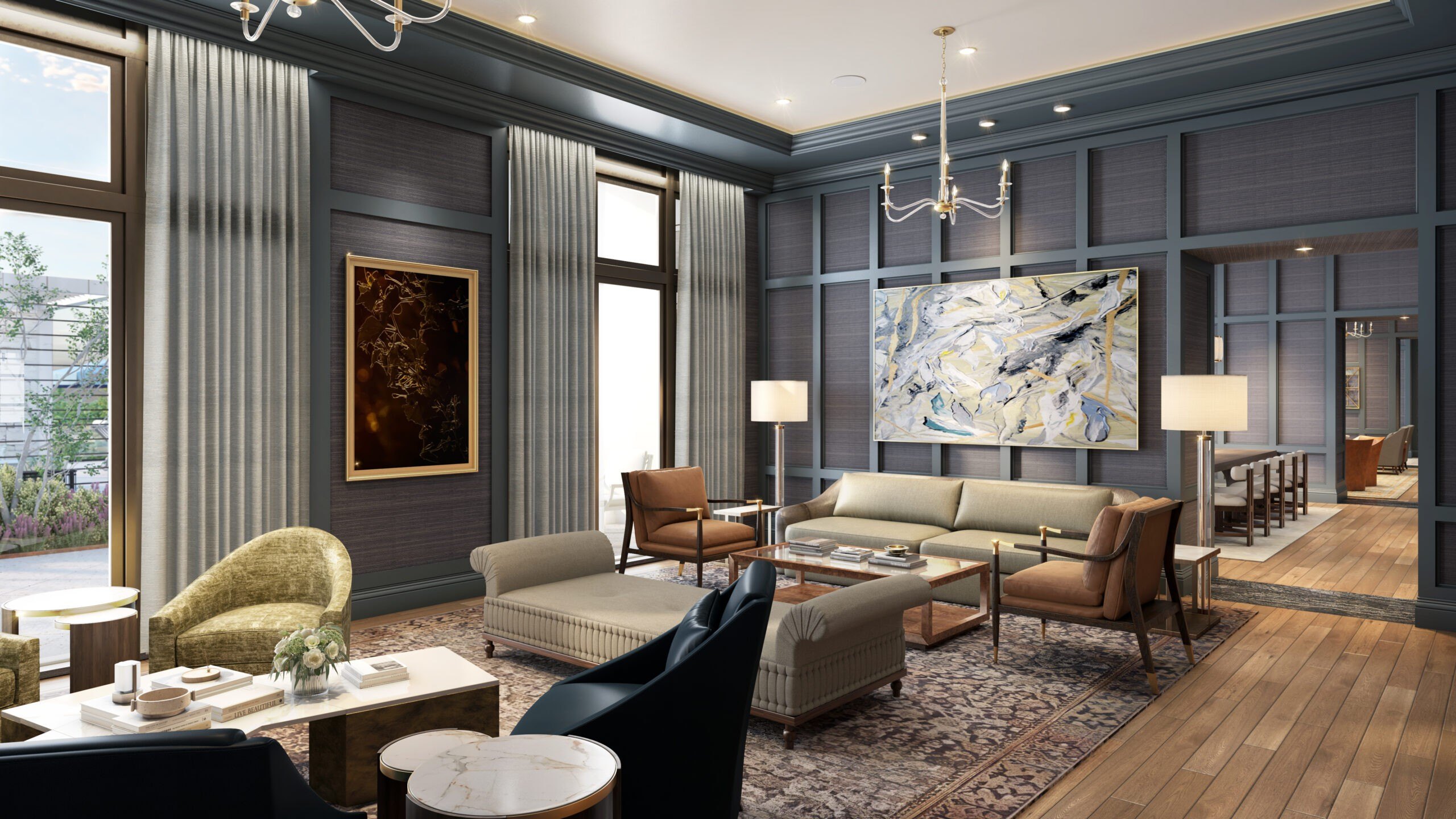 The Langley Houston Texas club lounge