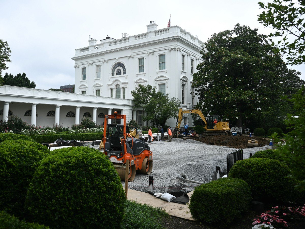 President Donald Trump Sparks Fury After Paving Over Iconic White House Rose Garden: 'Absolutely Crazy'