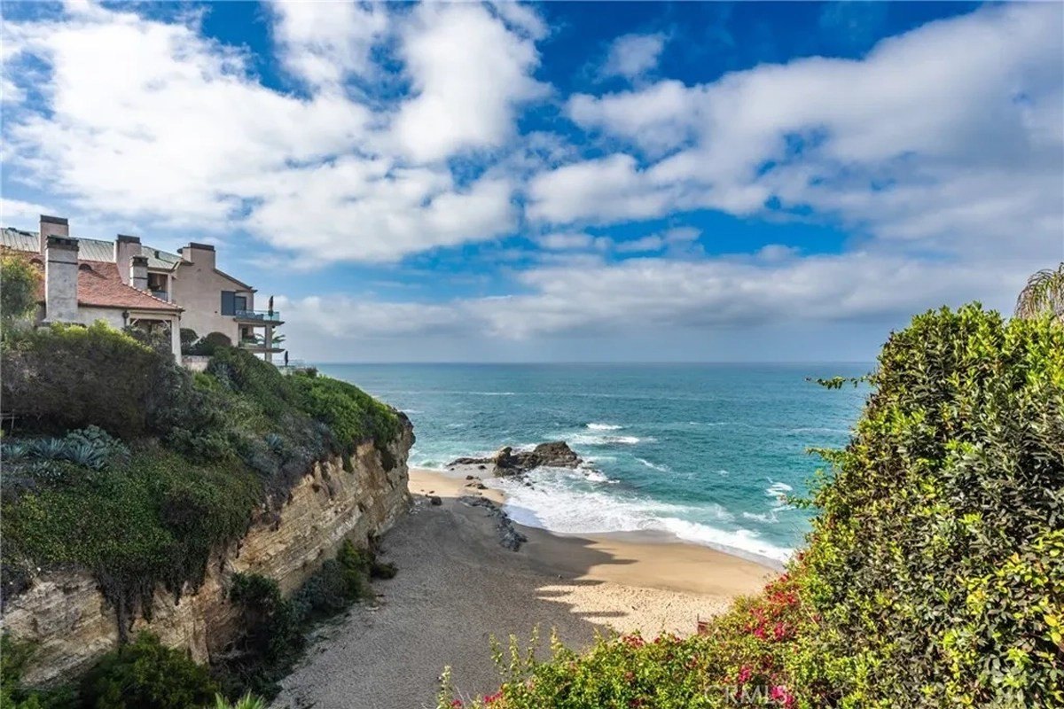 The beach outside of a home in Table Rock Beach that belonged to Diane Keaton