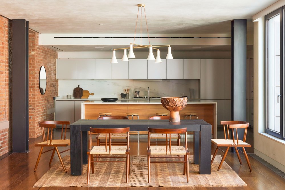 Kitchen in loft in Manhattan, NY, on sale for $7,500,000