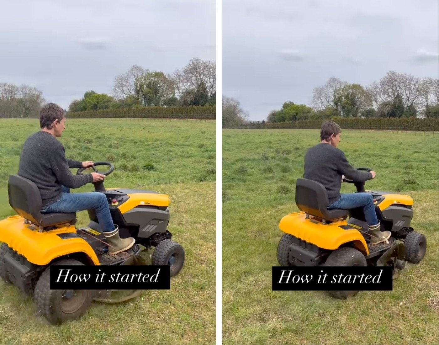 Ellen DeGeneres Reveals Glimpse at Her Enormous British Estate While Mowing the Lawn
