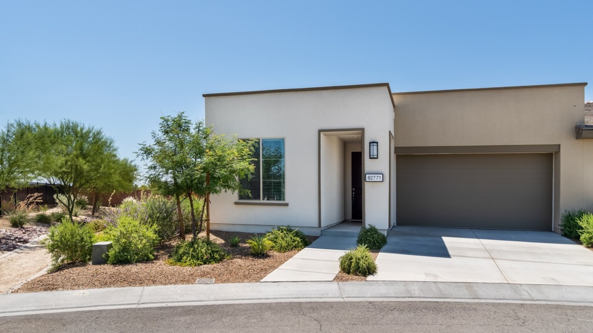 leasehold house with desert xeriscaping