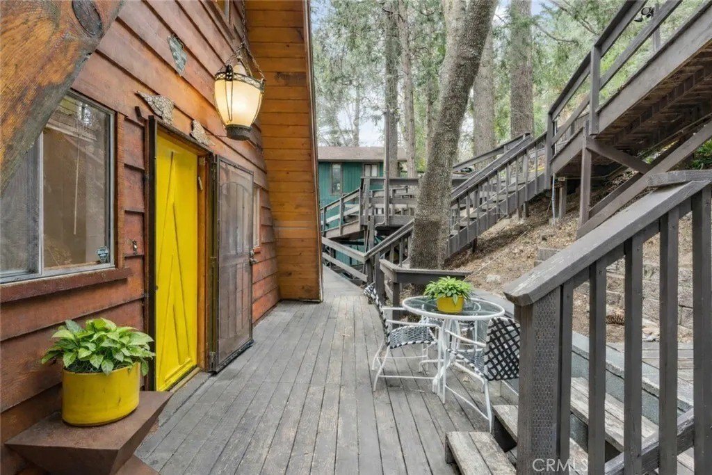 Expansive decks in Crestline, CA, on sale for $669,000
