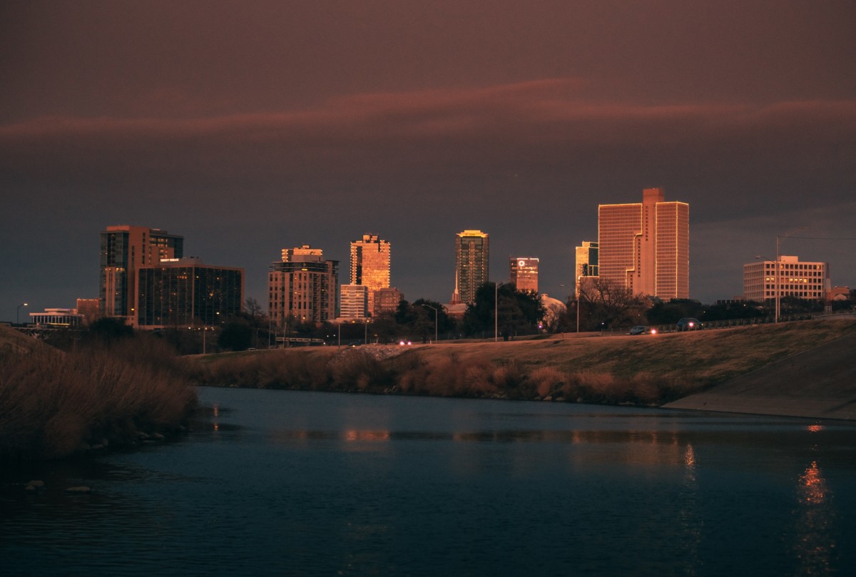 fort worth texas skyline at night