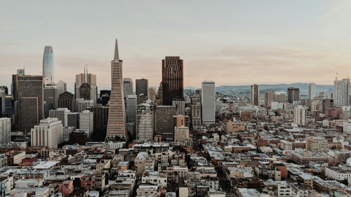 The San Francisco skyline during the day