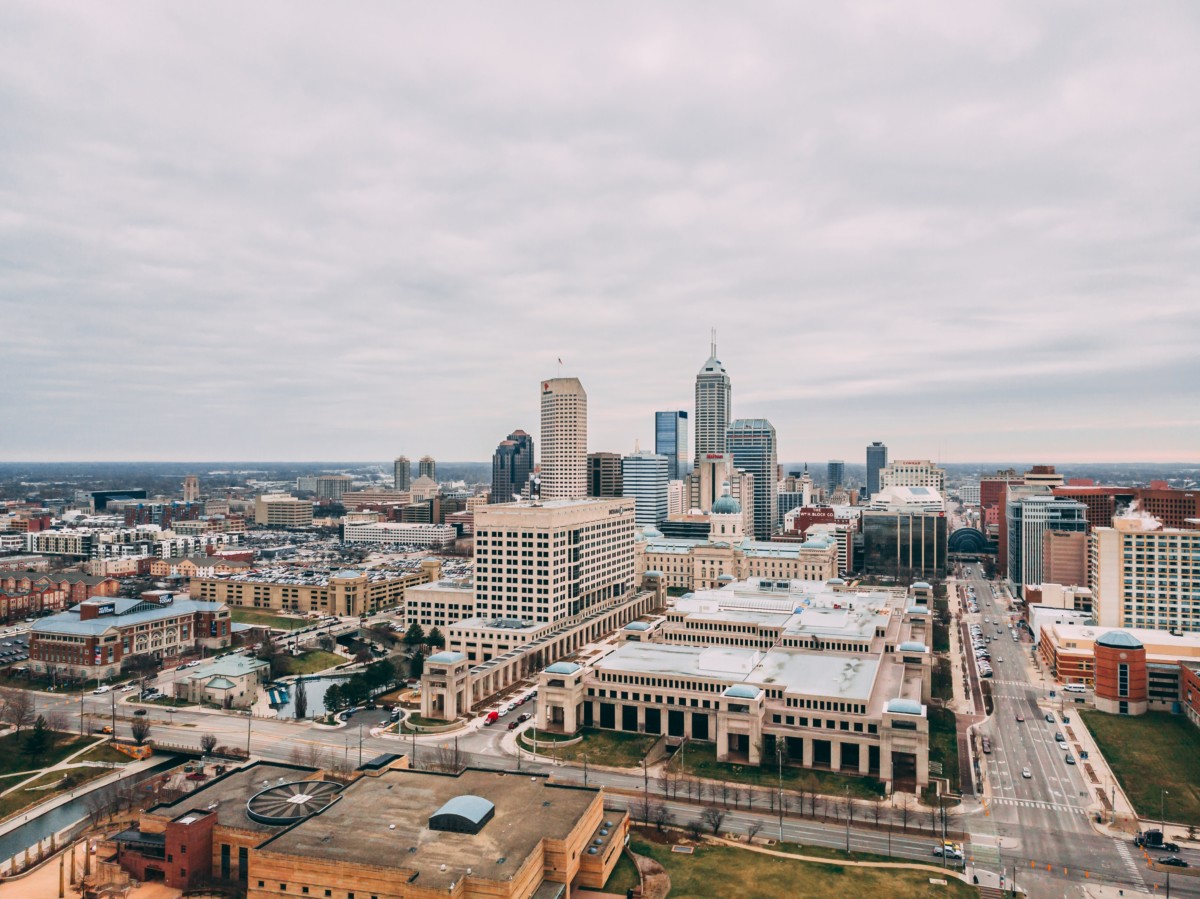 view of downtown indianapolis indiana