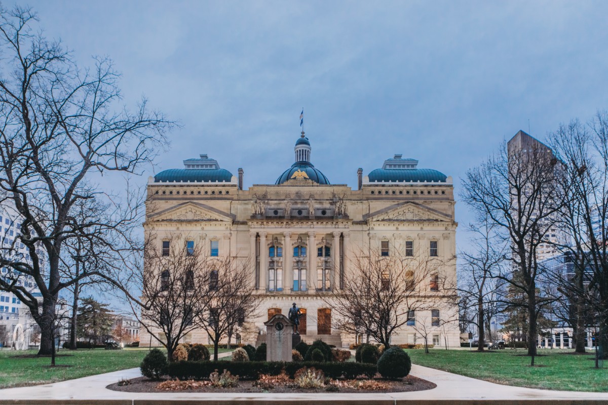 view of a building in indianapolis