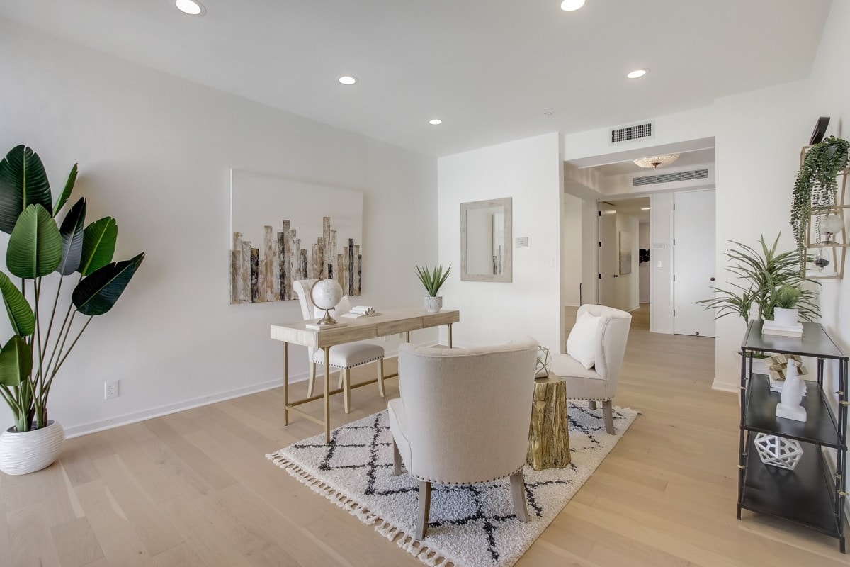 modern and neutral home office