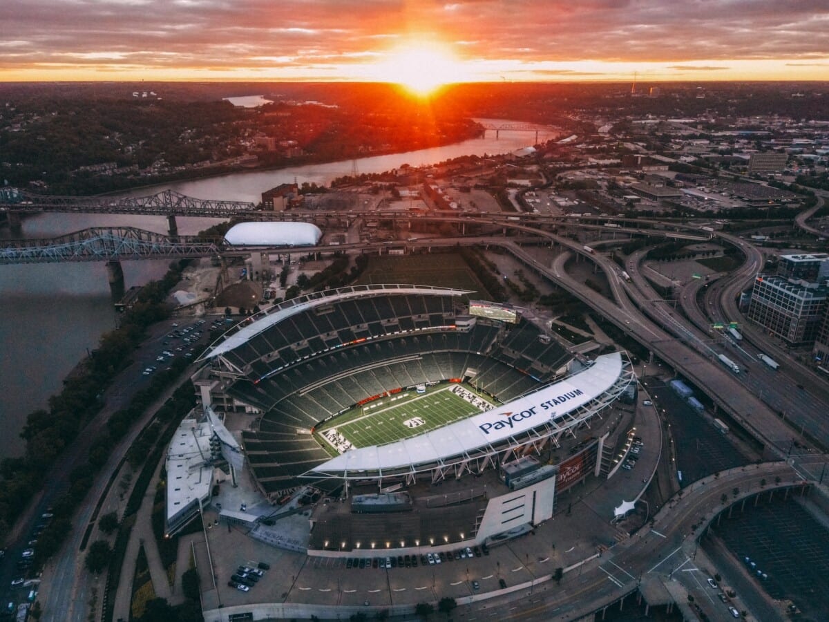 Football stadium in Cincinnati, OH