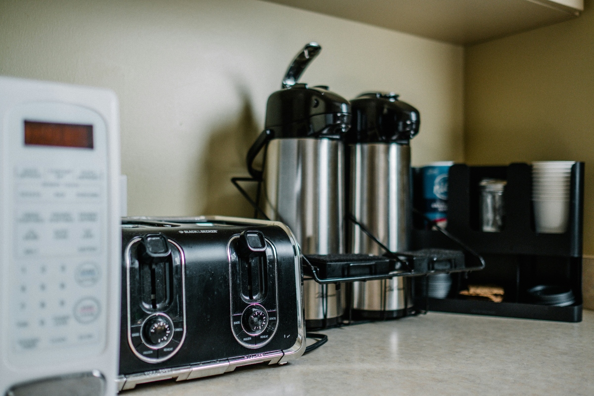 cleaning kitchen appliances like the toaster and microwave is important for kitchen usability