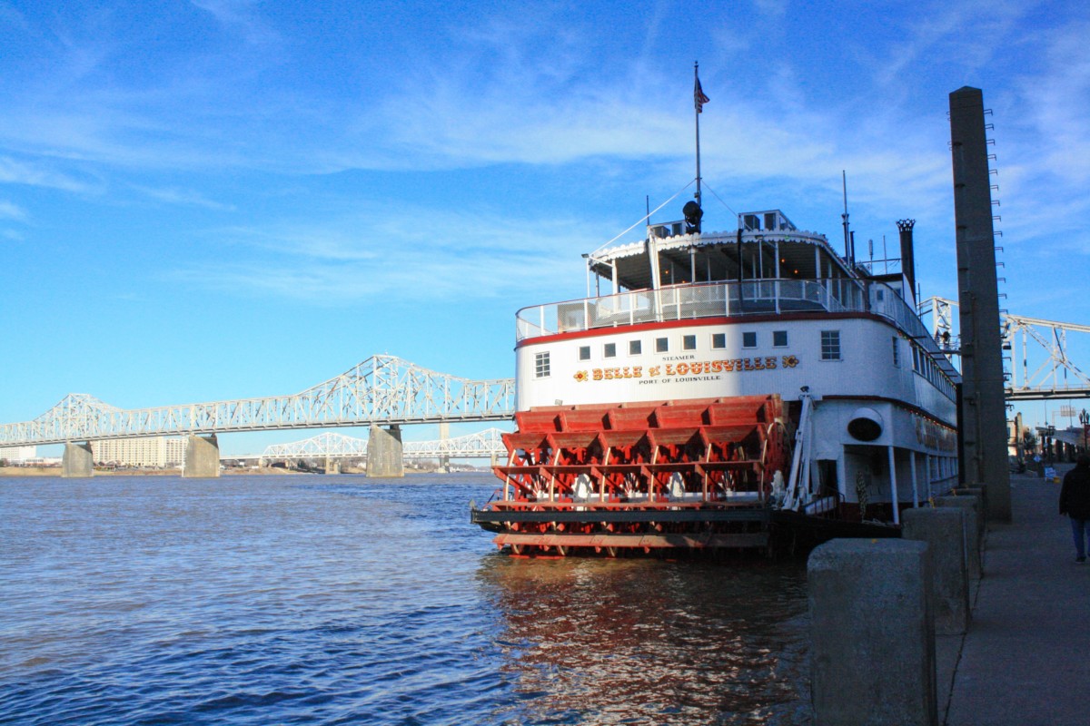 belle of louisville steamboat ship on the water