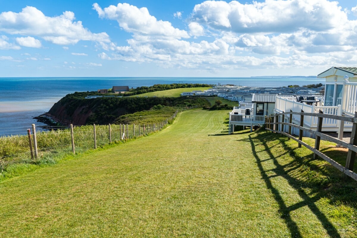 mobile home park on the coast