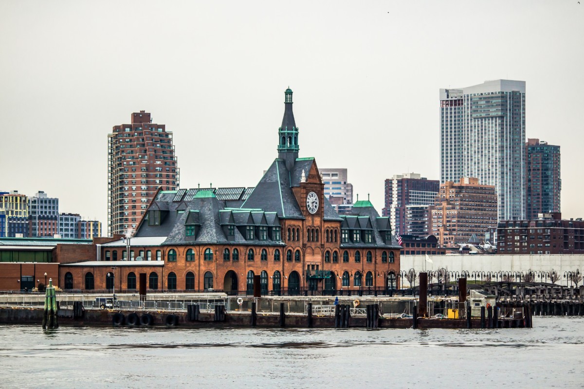 new jersey railroad terminal in jersey city near newark