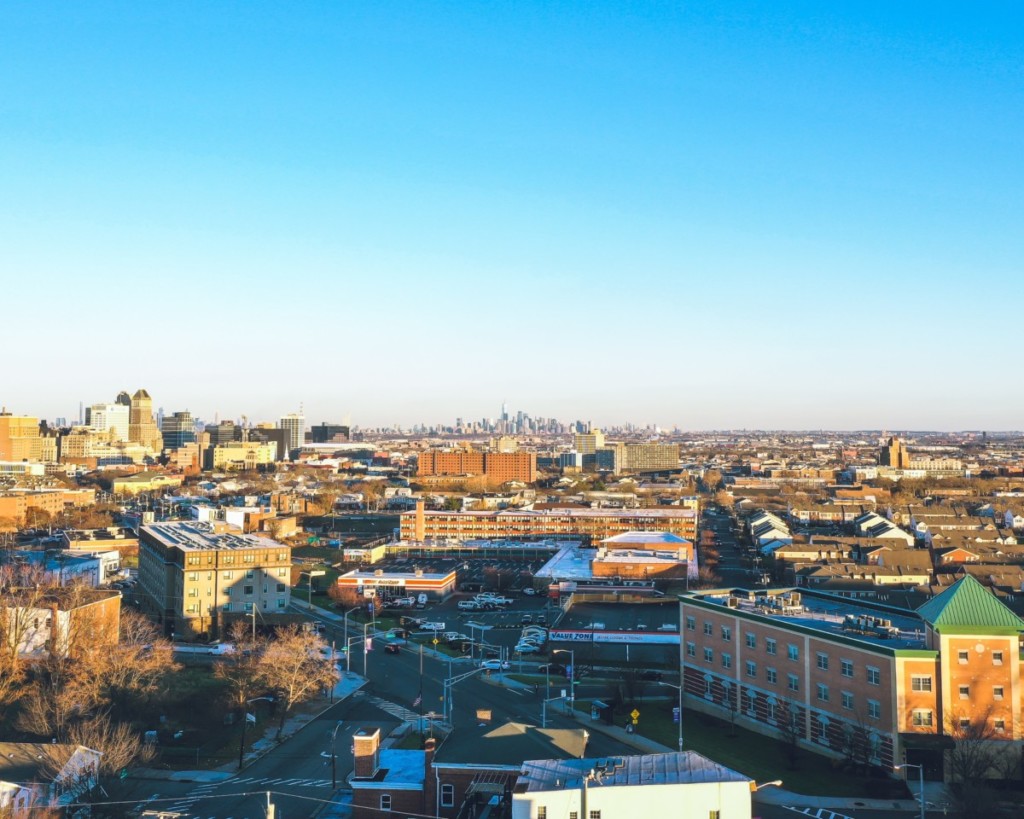 aerial view of newark
