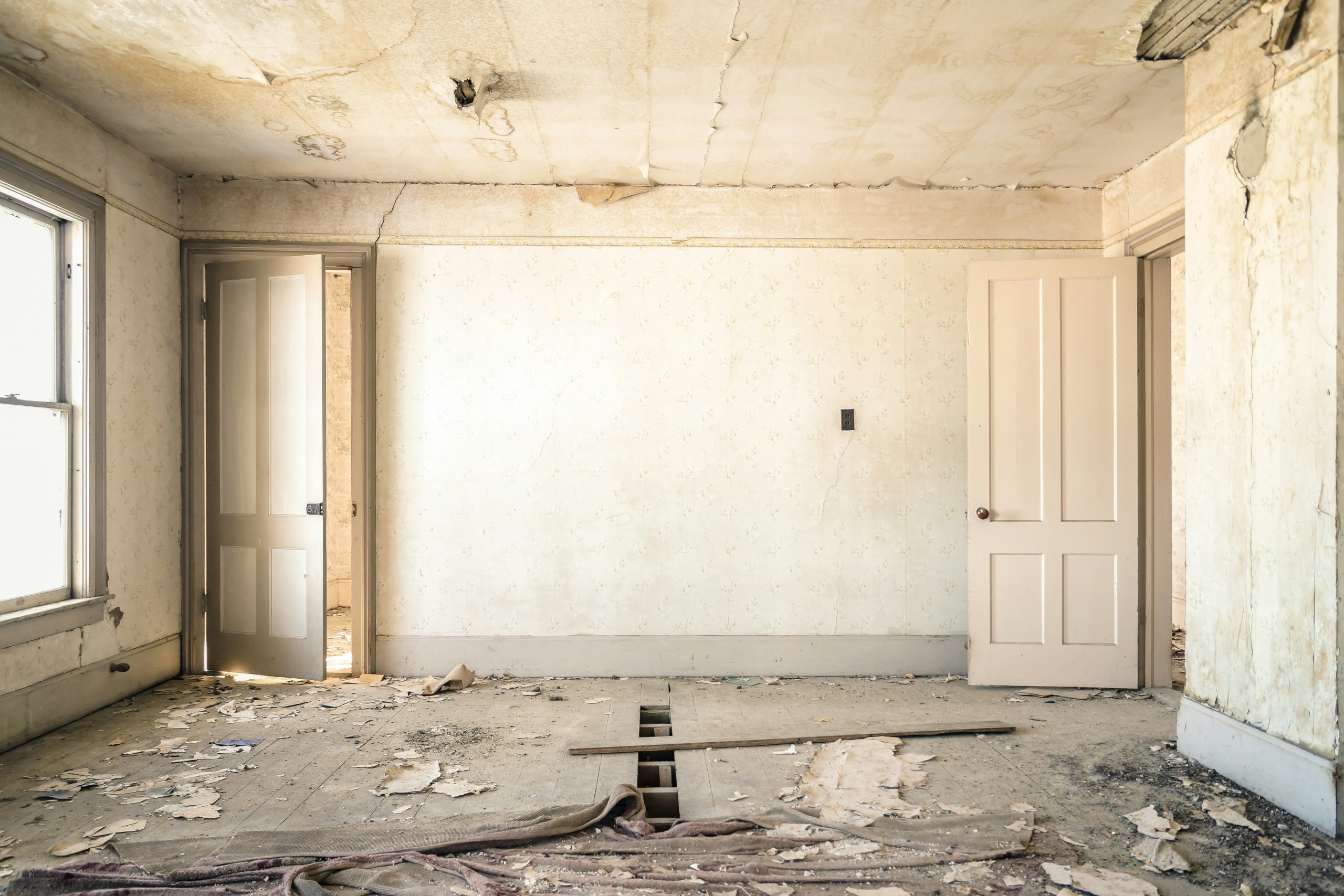 abandoned house interior