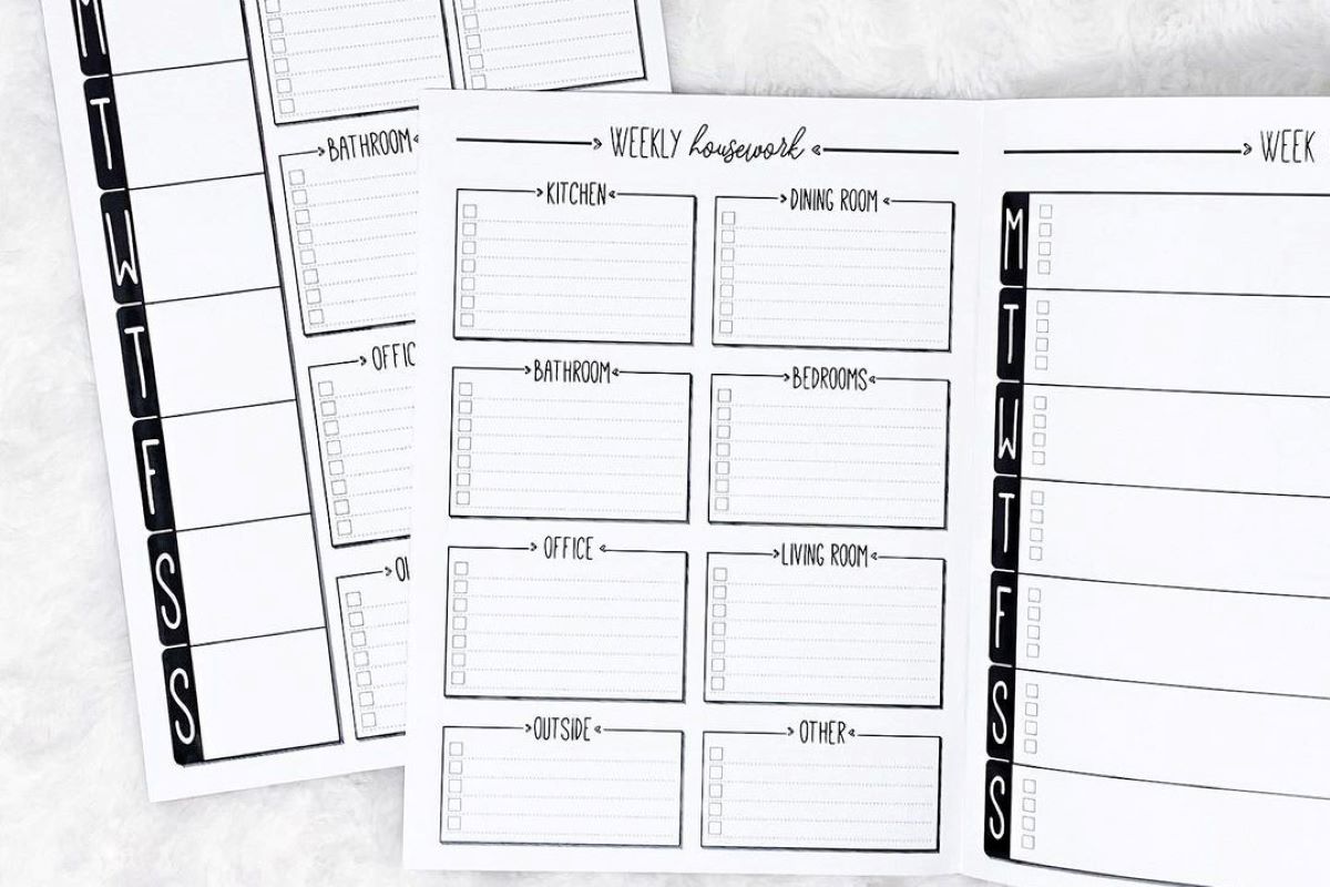 housework chart for roommates