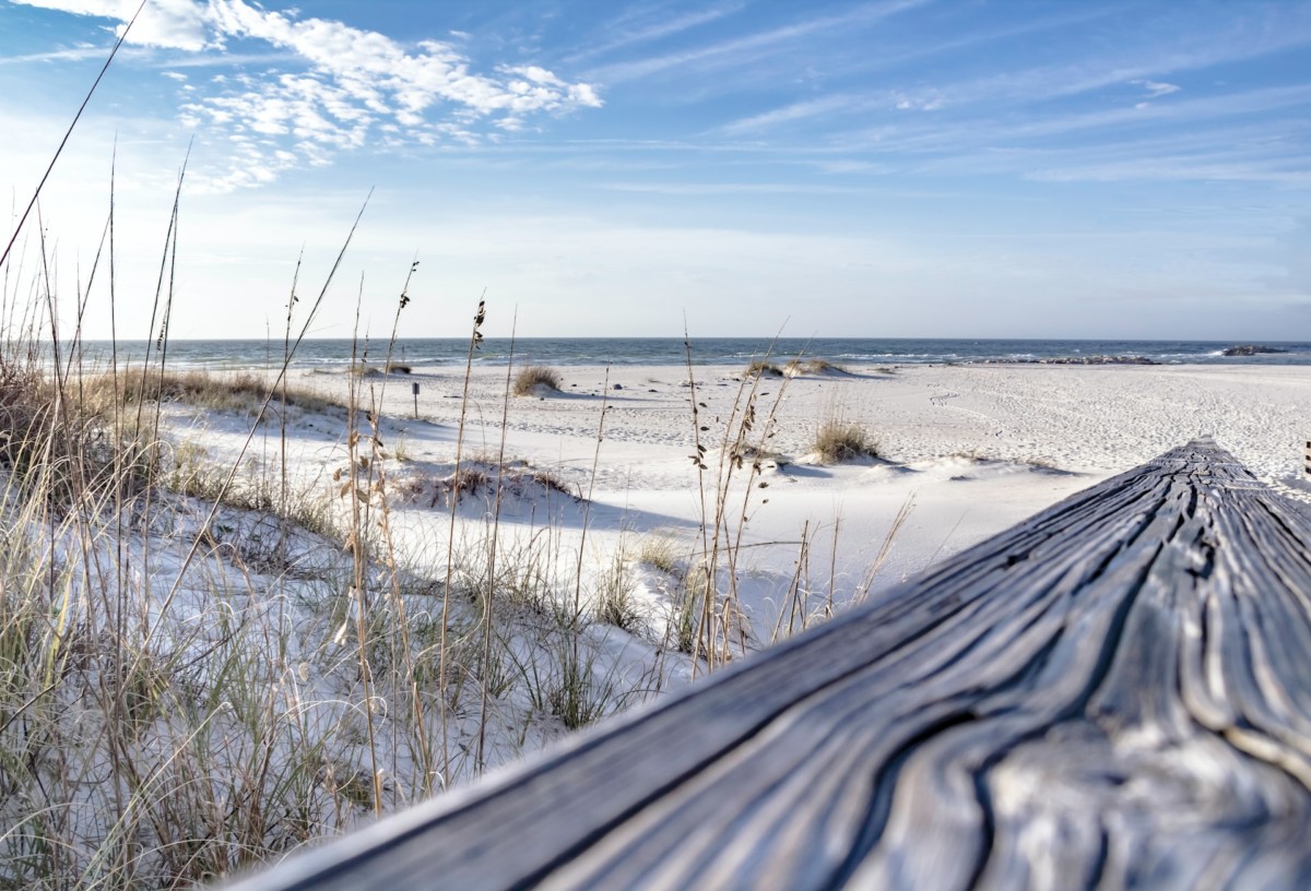 sandy beach in Alabama