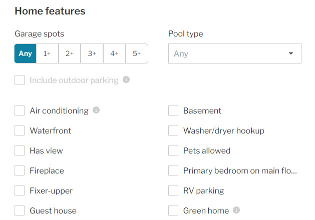 home features in santa fe