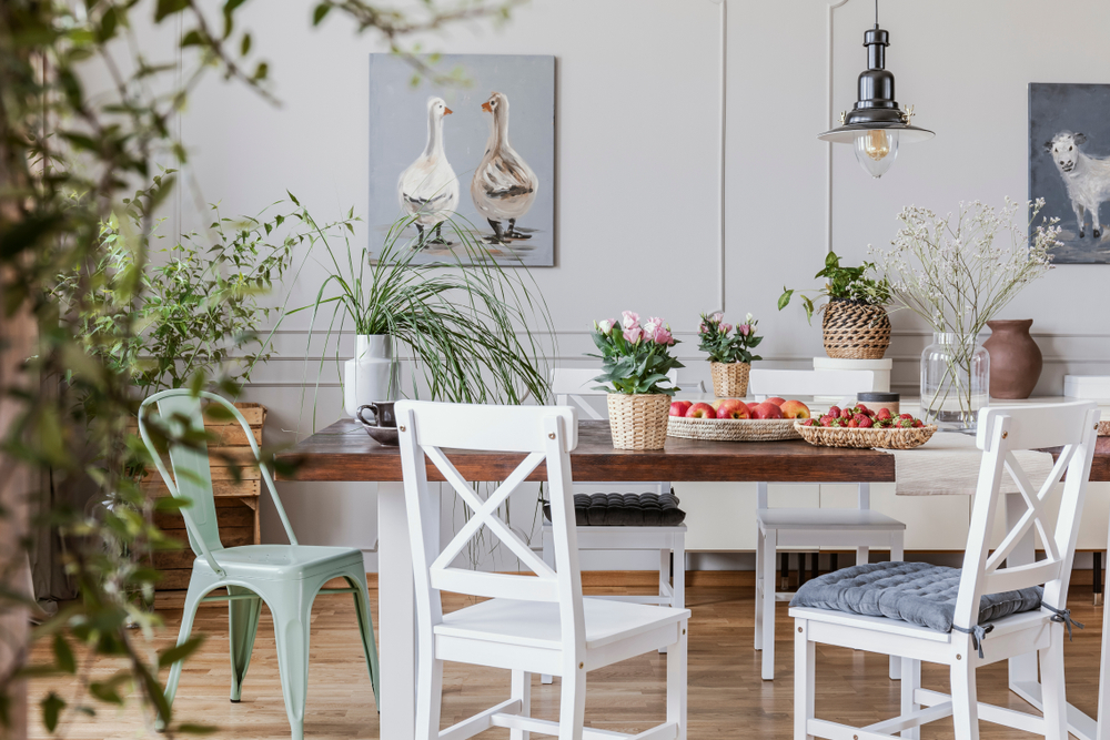 cottagecore style dining area