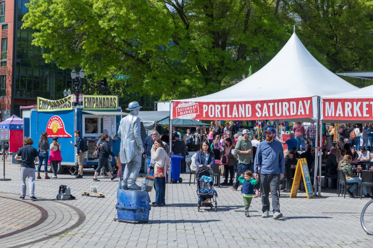 portland saturday sunday street markets