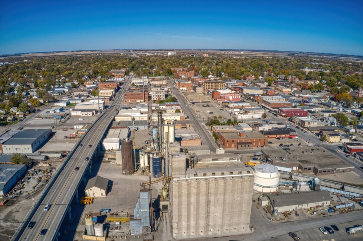 aerial view of fremont nebraska_shutterstock