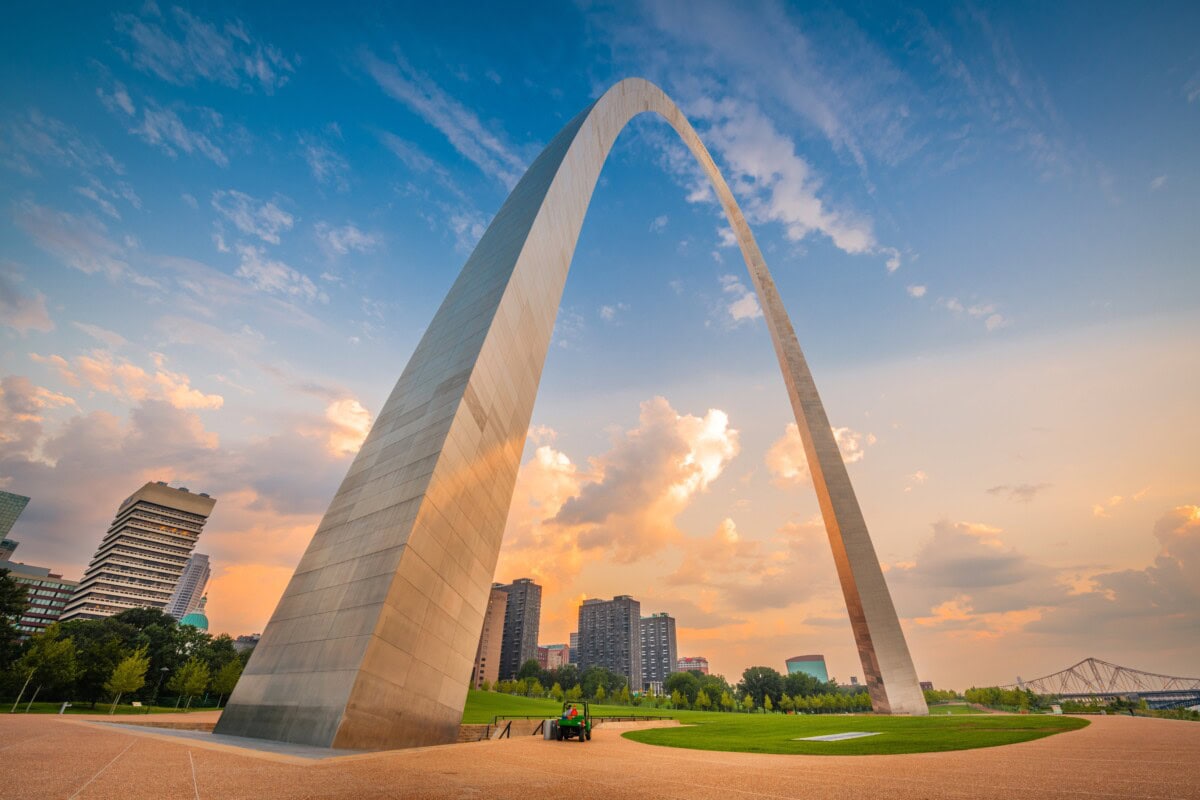 downtown st louis mo parks and recreational landmarks